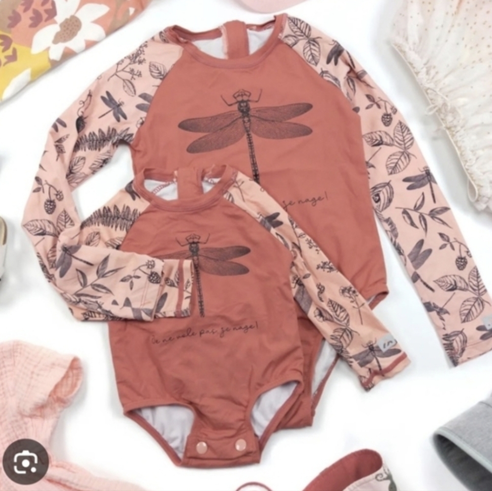 Moskito Black Montain Dragonfly Print Bodysuits